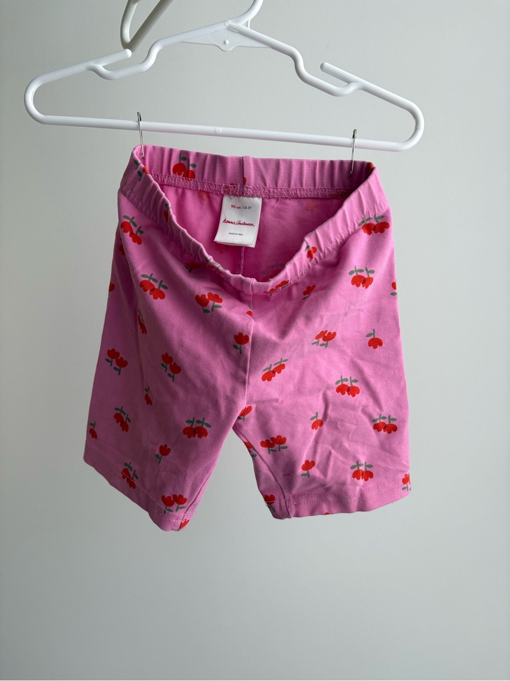 Hanna Andersson Girl Biker Shorts, Floral Duet on Pink, Toddler